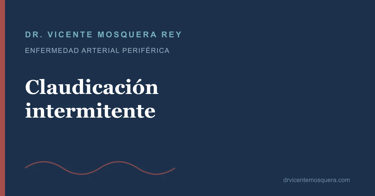 Claudicación intermitente: dolor en las piernas al andar